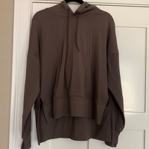 Athleta Mission Hoodie.  Size Large.  Color:shale.  Used.  Good Condition